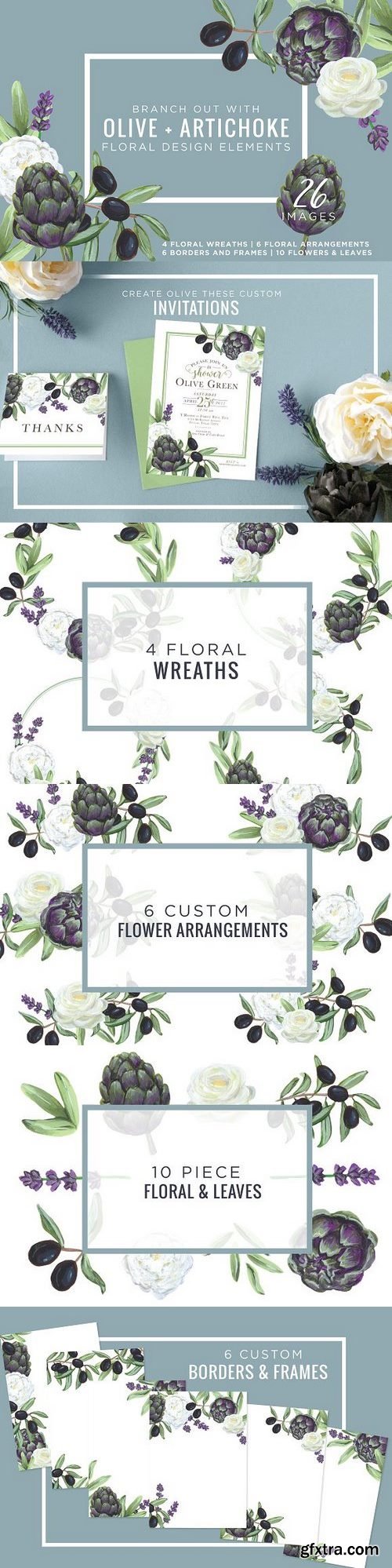 CM - Artichoke & Olive Floral Design Kit 1327756