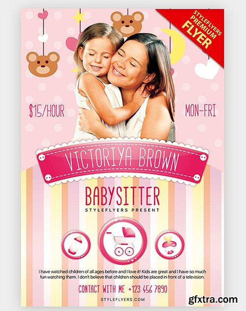 Babysitting V03 PSD Flyer Template