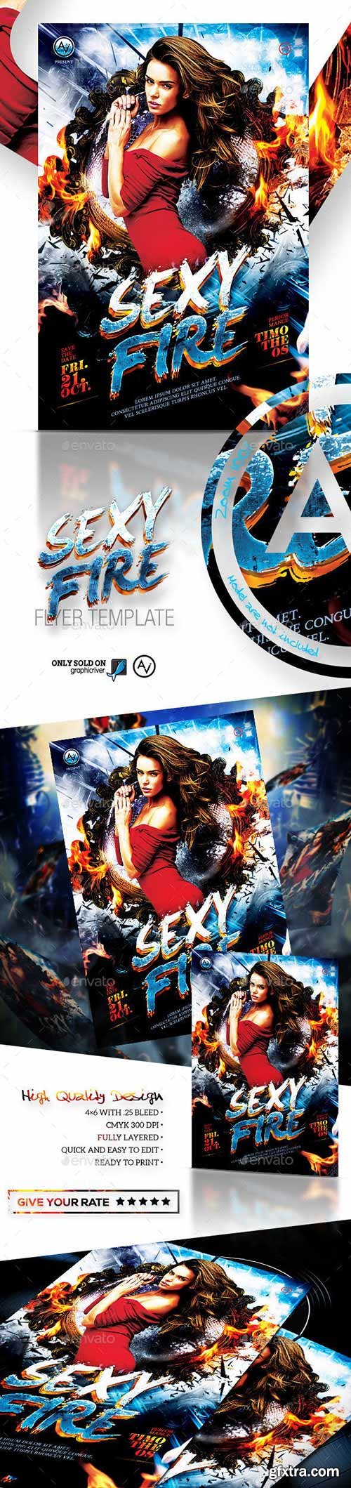 Graphicriver - Sexy Fire Flyer Template 11172636