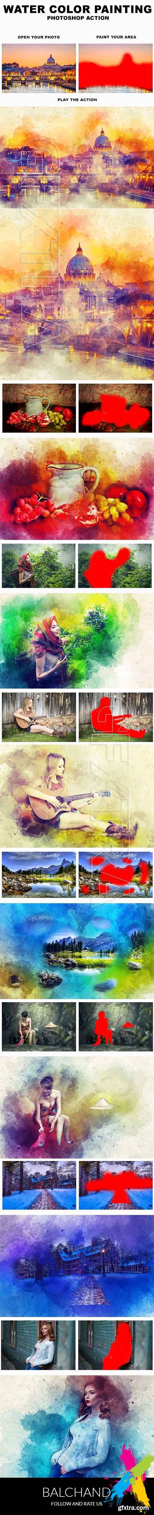 Graphicriver - Water Color Painting Photoshop Action 20258661