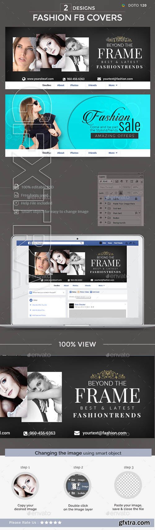Graphicriver - Fashion Facebook Covers - 2 Designs 20293516