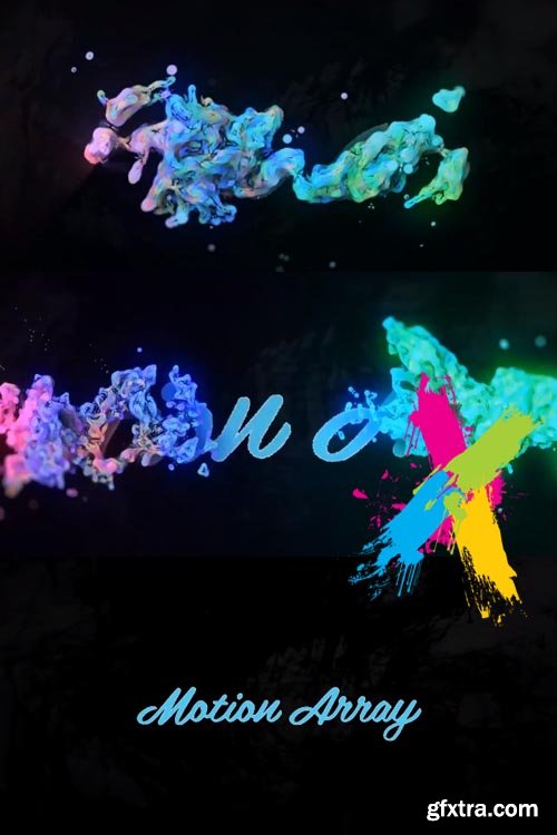 Colorful Particle Logo Sting - After Effects