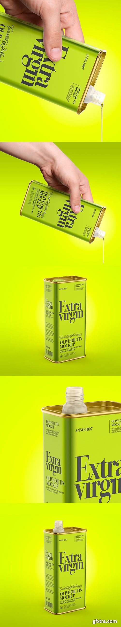 PSD Mock-Ups - Olive Oil Tin Can