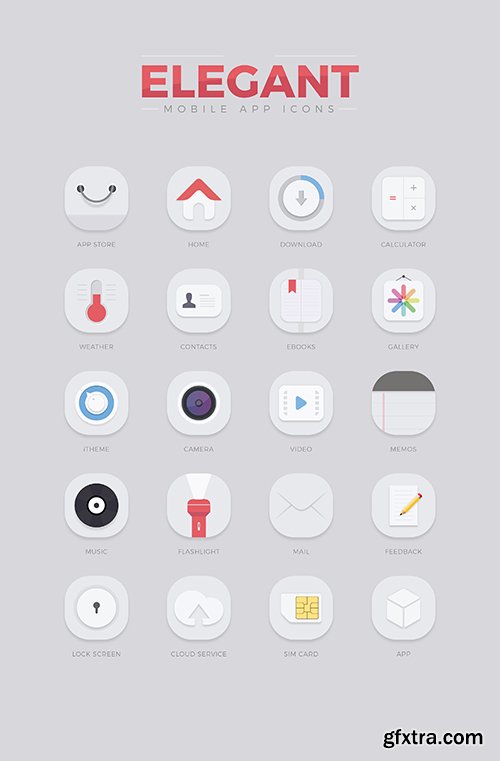 Ai Mobile Icons - Elegant Mobile App Icons