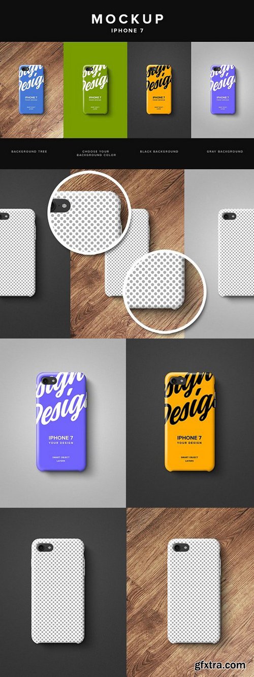CM - Iphone 7 Clear Case Mockup 1617042