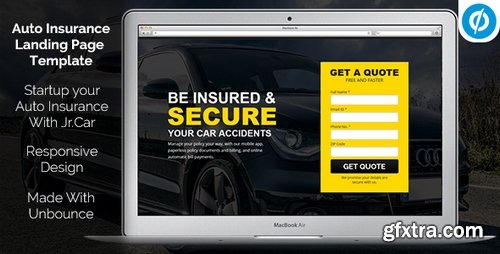 ThemeForest - Jr. Auto Insurance Landing Page - Responsive Unbounce Template 20255502