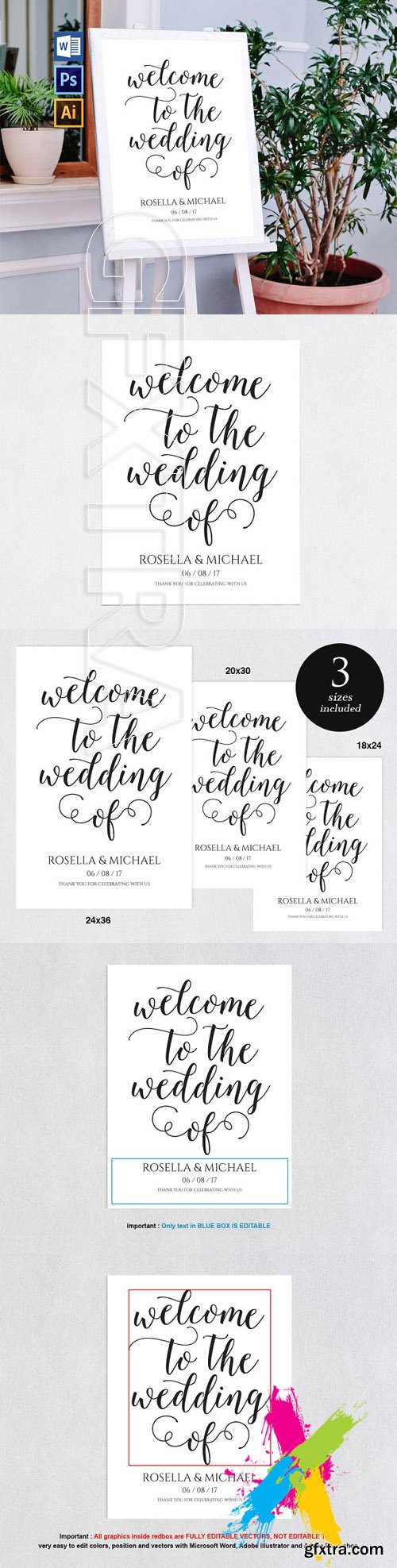 CM - Wedding welcome sign WPC202 1693616