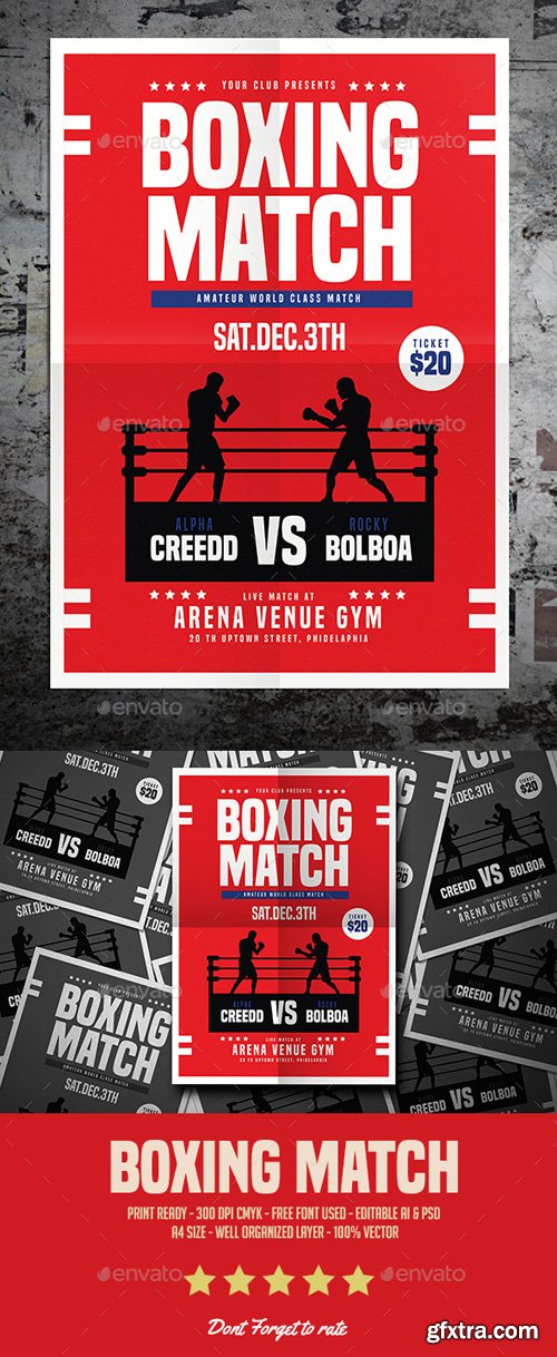 GR - Boxing Match Flyer 17280797