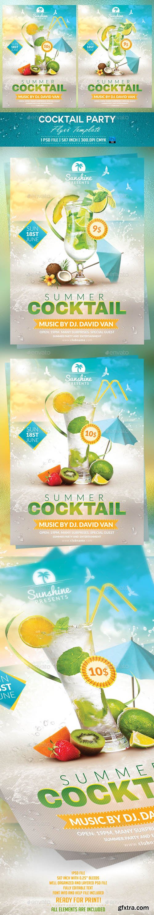 Graphicriver Cocktail Party Flyer Template 10540507