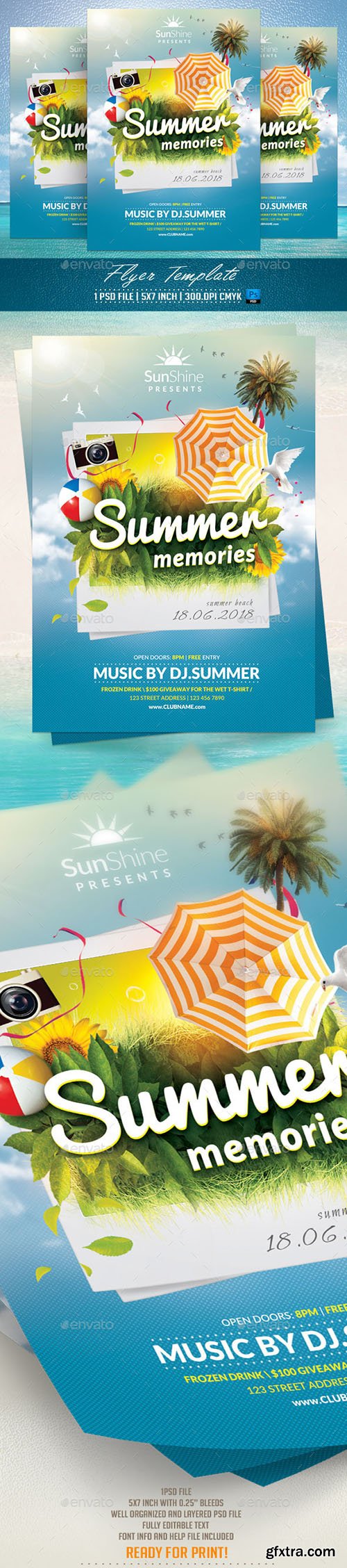 Graphicriver Summer Memories Flyer Template 11830756