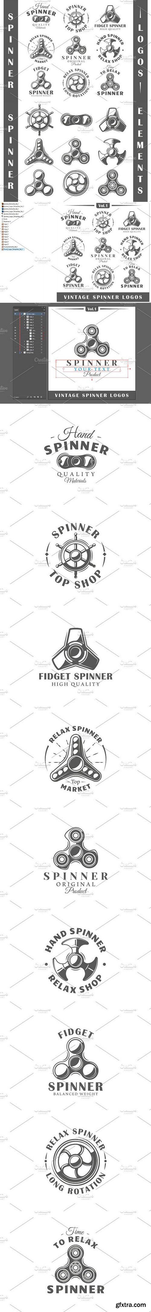 CM - 9 Spinner Logos Templates Vol.1 1643541