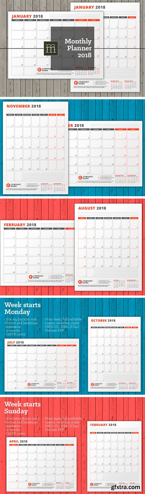 CM - Monthly Planner 2018 (MP14) 1683390