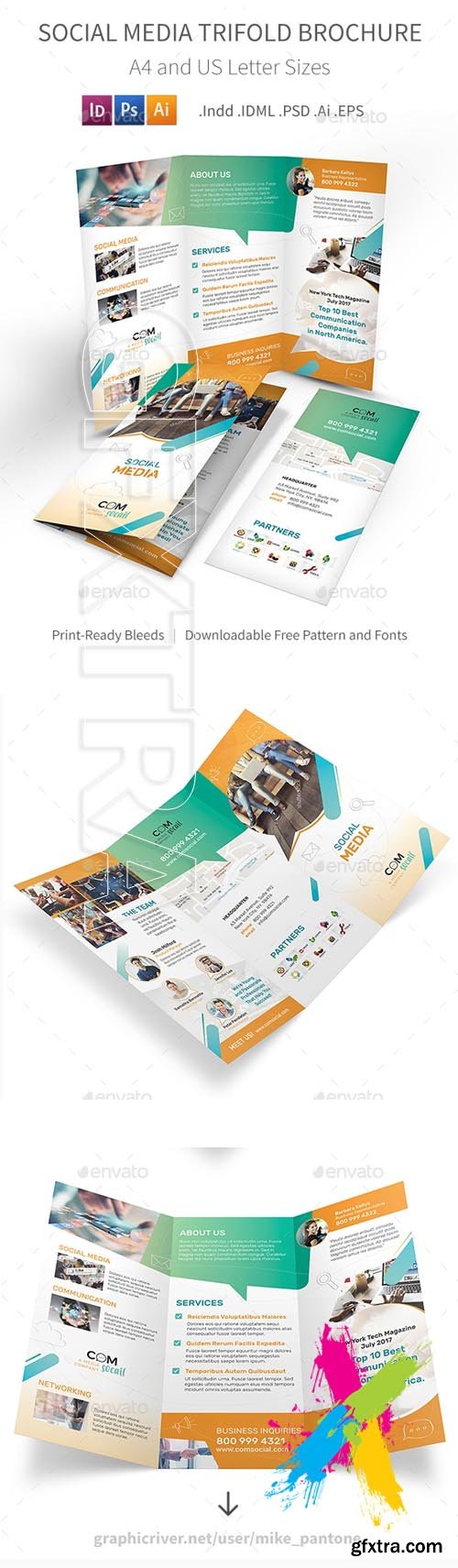 GraphicRiver - Social Media Trifold Brochure 20382339