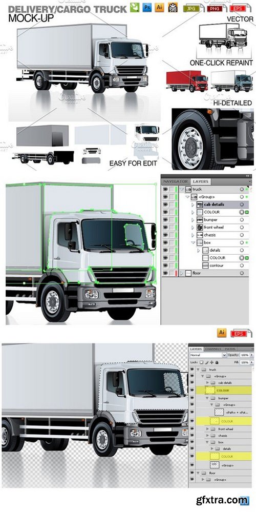 CM - Vector Delivery / Cargo Truck 1655032