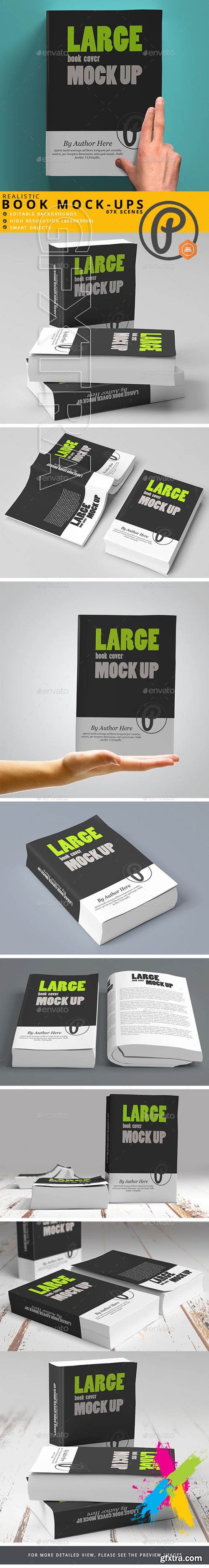 GraphicRiver - Softcover Large Book Mock Up 19539981