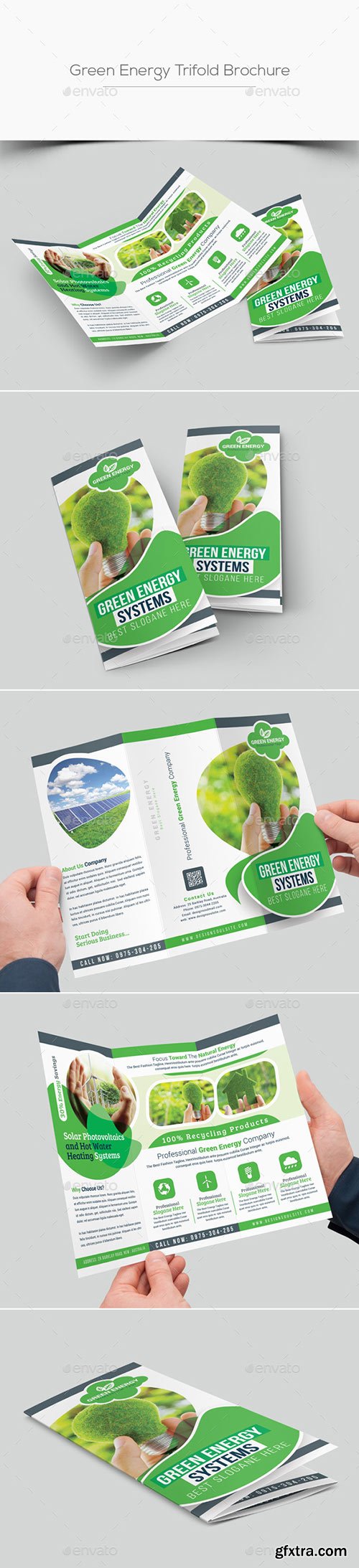Graphicriver - Green Energy Trifold Brochure 20391733