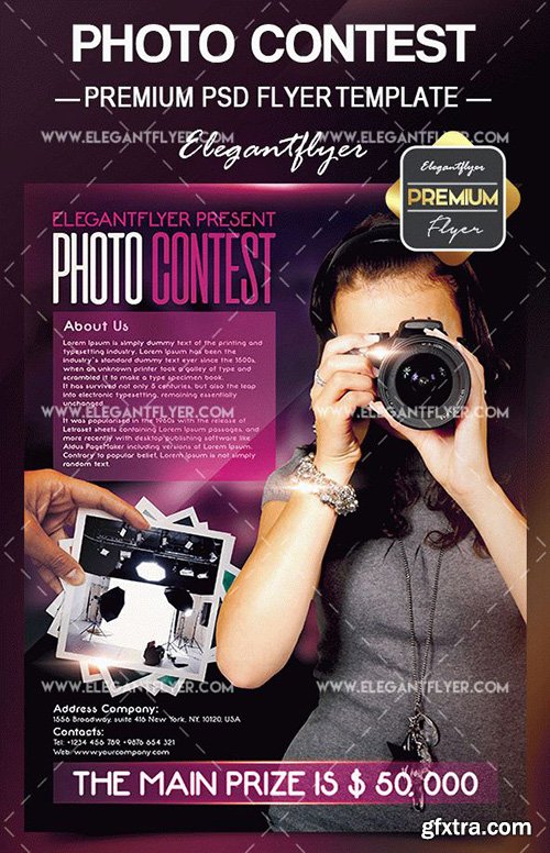 Photo Contest – Flyer PSD Template + Facebook Cover
