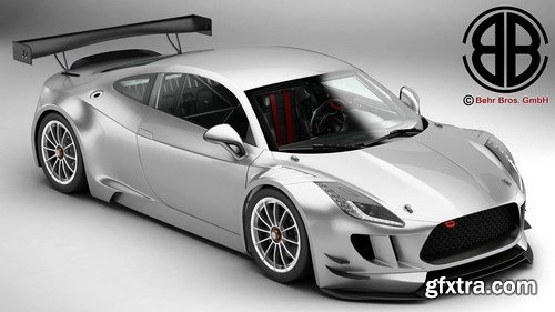 Generic Sports Car GT3 3D Model