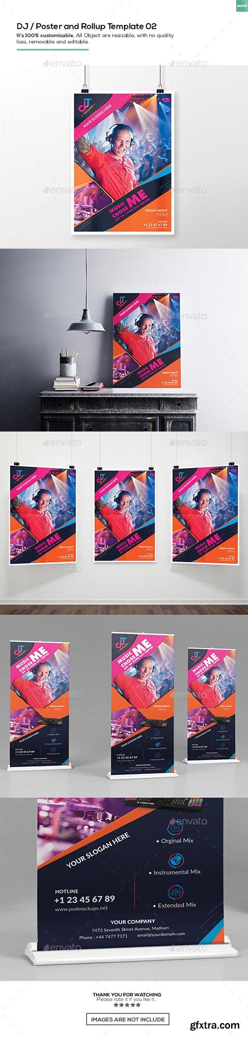 Graphicriver - DJ/ A3 Poster and Rollup Template 02 16207453