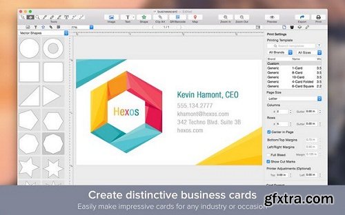 Business Card Designer 1.2.0 Multilingual for Mac