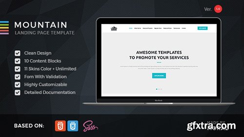 ThemeForest - Mountain v1.0 - Startup HTML Landing Page - 19325978