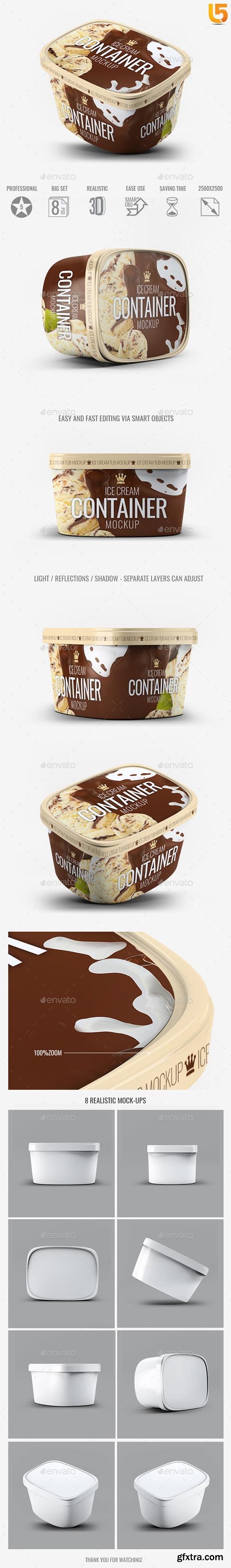 Graphicriver - Ice Cream Container Mock-Up 20413057