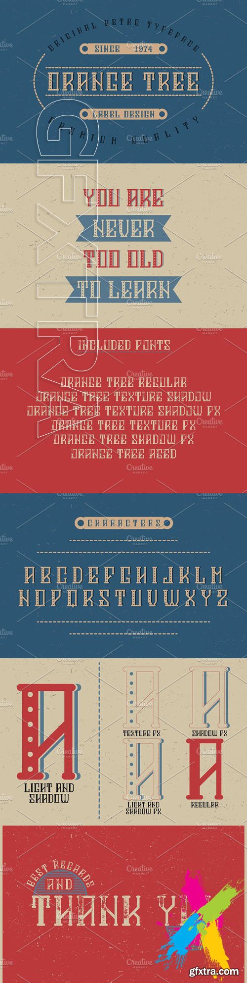CM - Orange Tree Typeface Fonts Display 1706227