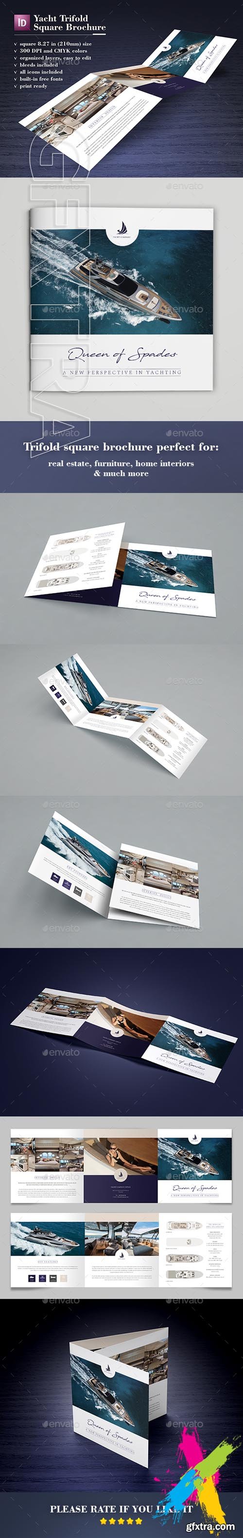 GraphicRiver - Yacht Trifold Square Brochure 20405848