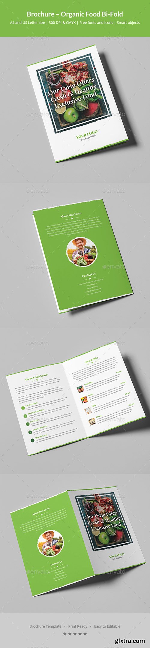Graphicriver - Brochure – Organic Food Bi-Fold 20431566