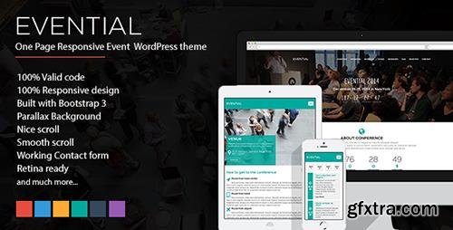 ThemeForest - Evential v1.4.0 - One Page Responsive Event WordPress Theme - 9472007