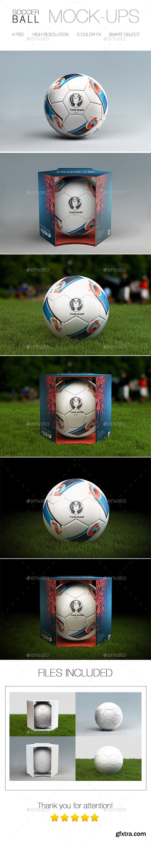 Graphicriver Soccer Ball Mock-Up 14884522