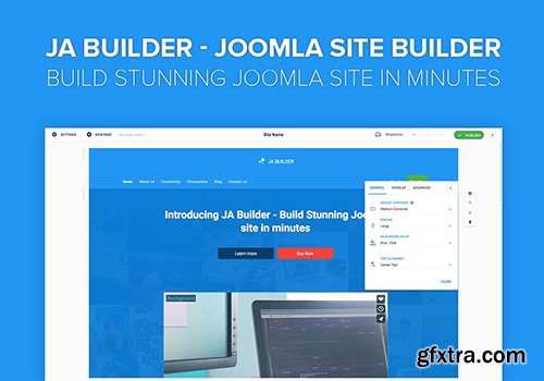 JoomlArt - JA Builder v1.0.9 - Joomla Site Builder