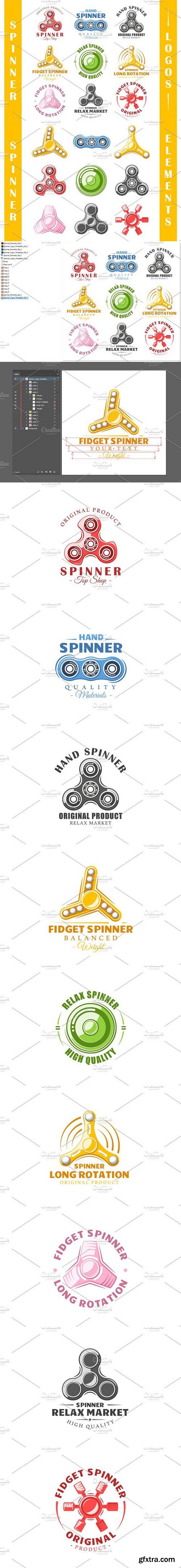 CM - 9 Spinner Logos Templates Vol.2 1663377
