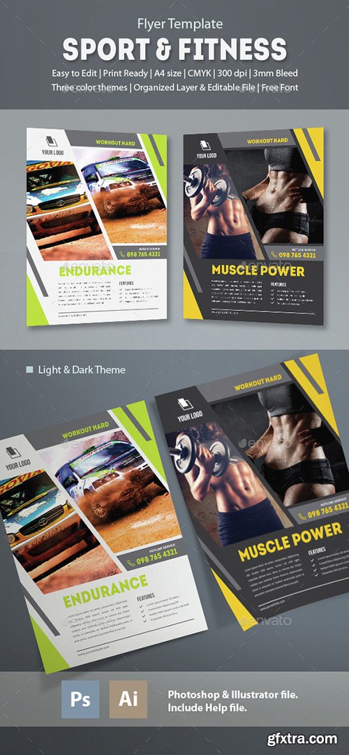 Graphicriver - Sport & Fitness Flyer Template 14619528
