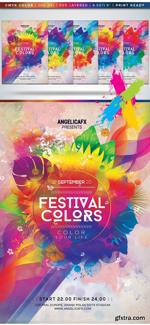 Creativemarket - Festival Colors 1755740