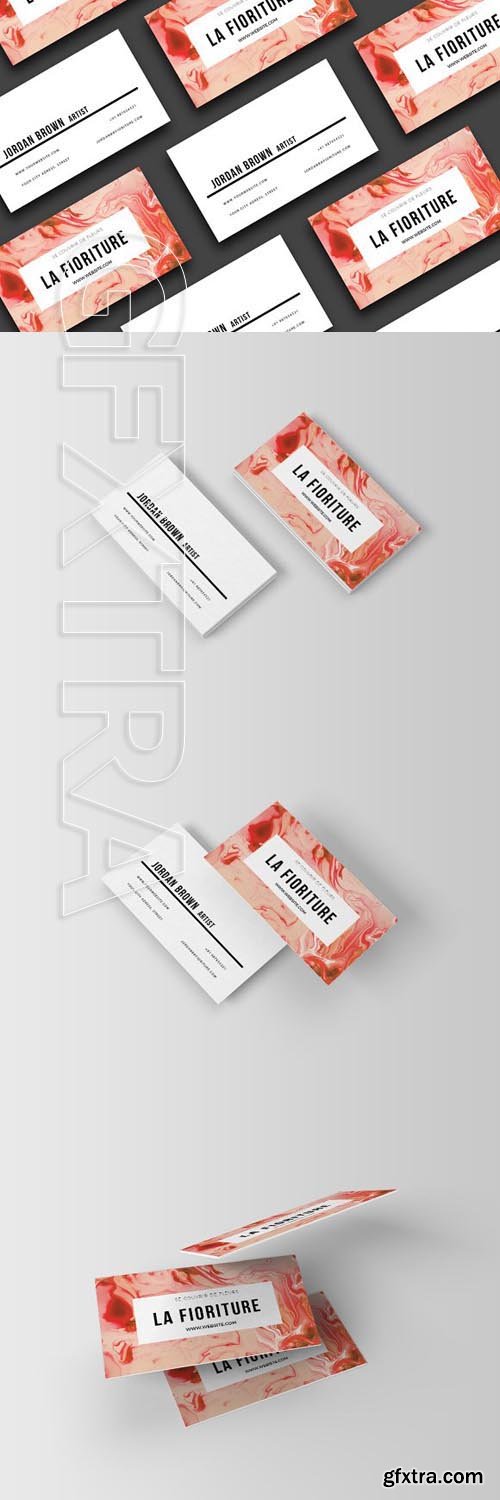 Creativemarket - Marbled Business Card Template 1756486