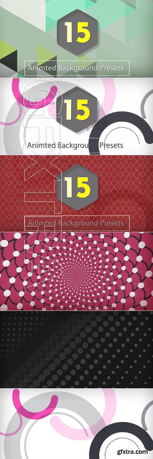 After Effects Presets 15 Animated Backgrounds - After Effects