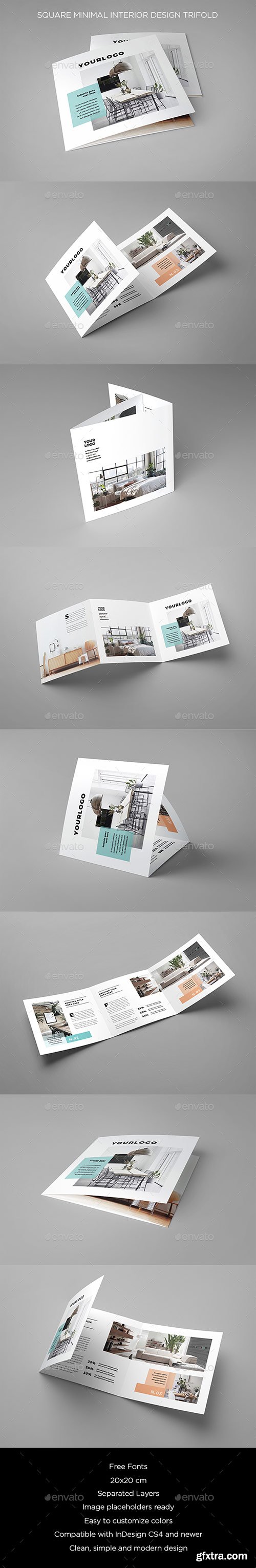 Graphicriver - Square Minimal Interior Design Trifold 20439624