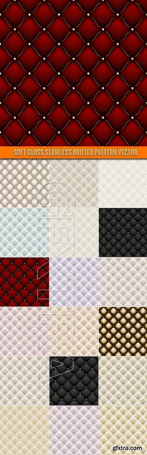 Soft Gloss seamless Quilted Pattern vector