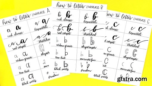 10 Ways to Letter the Lowercase Alphabet