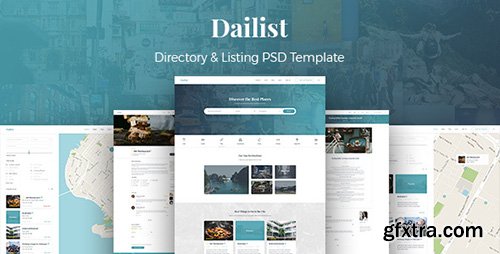 ThemeForest - Dailist v1.0 - Directory & Listing PSD Template - 20358610