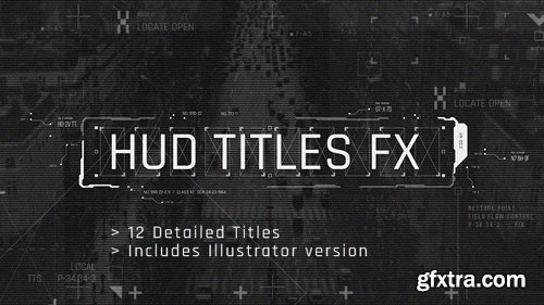 Videohive HUD Titles FX 20177970