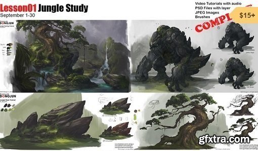 Gumroad - Lesson01 Jungle Study by Lu Dongjun
