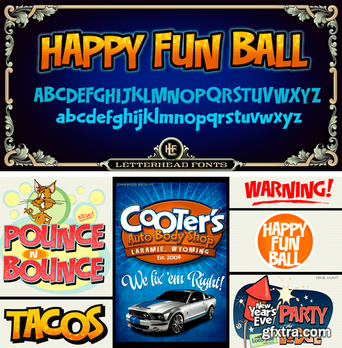 LHF Happy Fun Ball Font Family