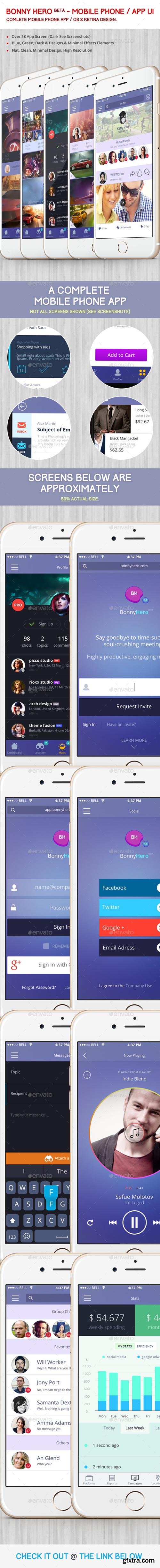 GR - Bonny Hero App / Phone / Mobile UI 11250740