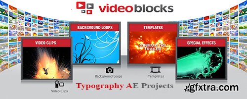 Videoblocks Typography Template Crazy Bundle
