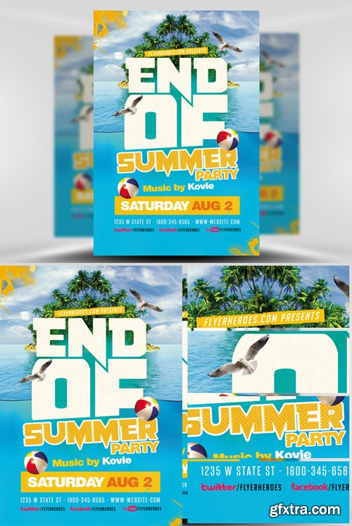 End of Summer Flyer Template