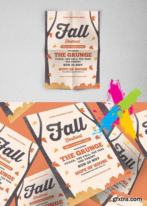 CreativeMarket - Fall Festival Flyer 1777329