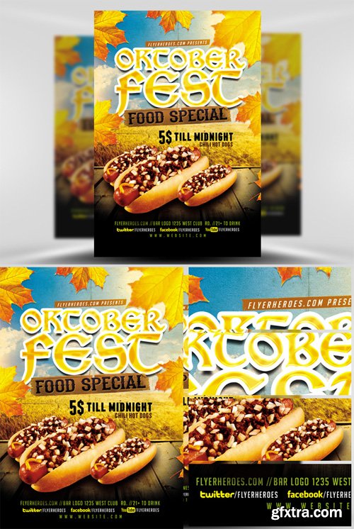 OktoberFest Food Flyer Template V3