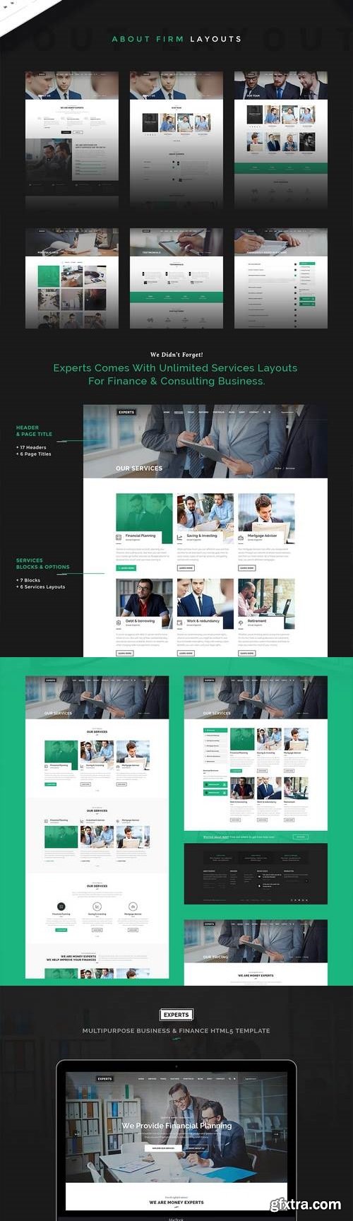 ThemeForest - Experts Pro - Business and Finance PSD Template